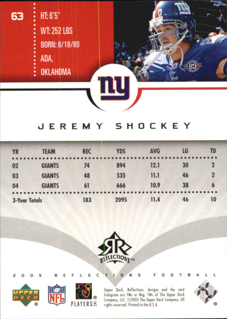2005 Reflections (Upper Deck) Football "Main Set" Cards #1 to #284 - Picture 121 of 251