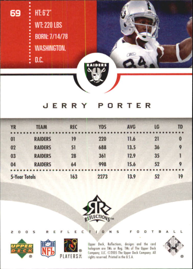 2005 Reflections (Upper Deck) Football "Main Set" Cards #1 to #284 - Picture 133 of 251
