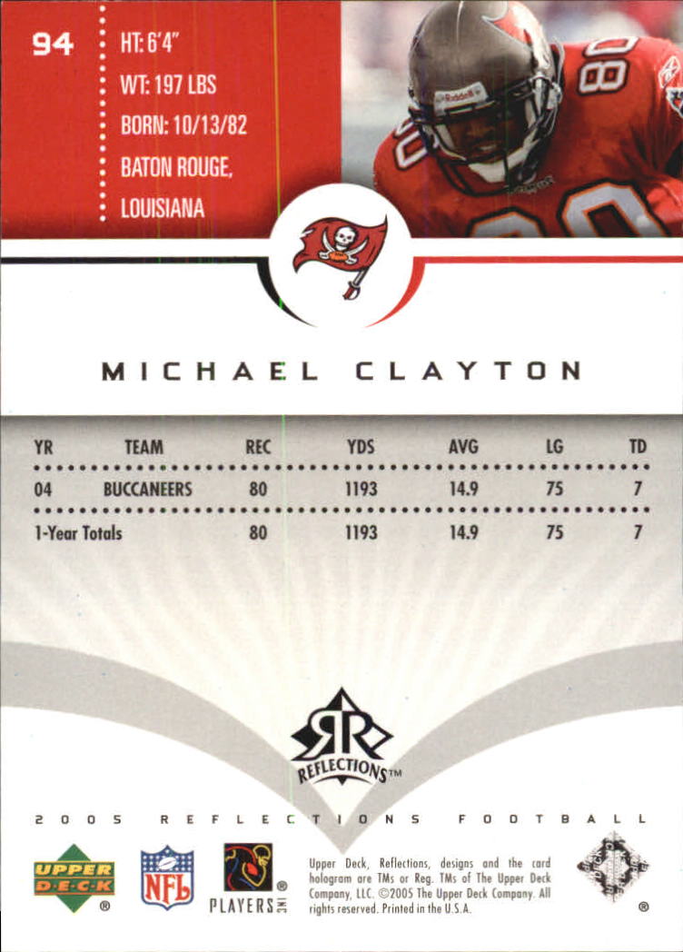 2005 Reflections (Upper Deck) Football "Main Set" Cards #1 to #284 - Picture 179 of 251