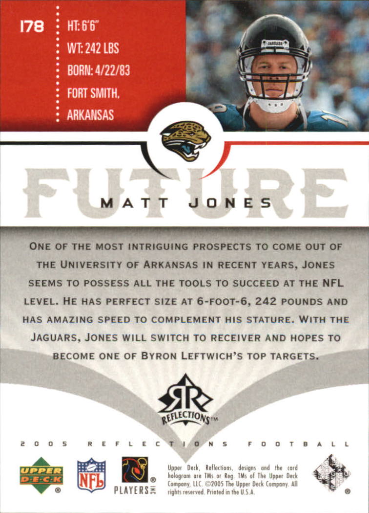 2005 Reflections (Upper Deck) Football "Main Set" Cards #1 to #284 - Picture 227 of 251