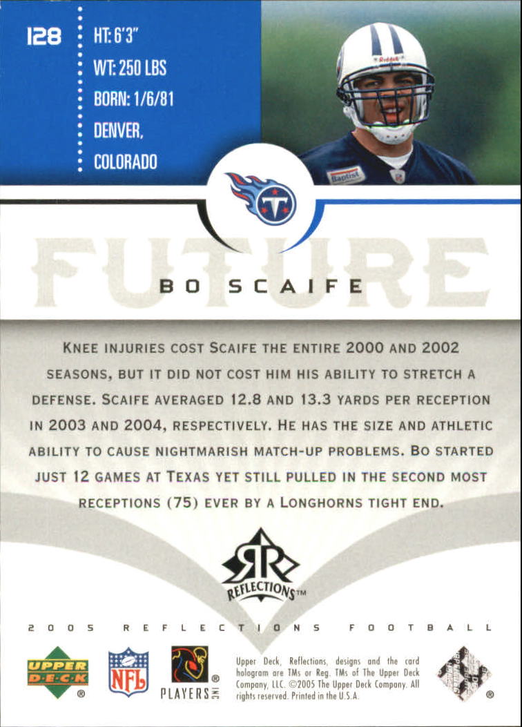 2005 Reflections (Upper Deck) Football "Insert and Parallel" Cards - Picture 11 of 25