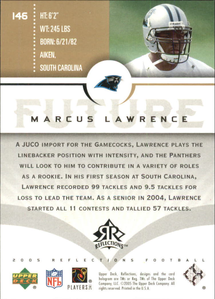 2005 Reflections Gold #146 Marcus Lawrence back image