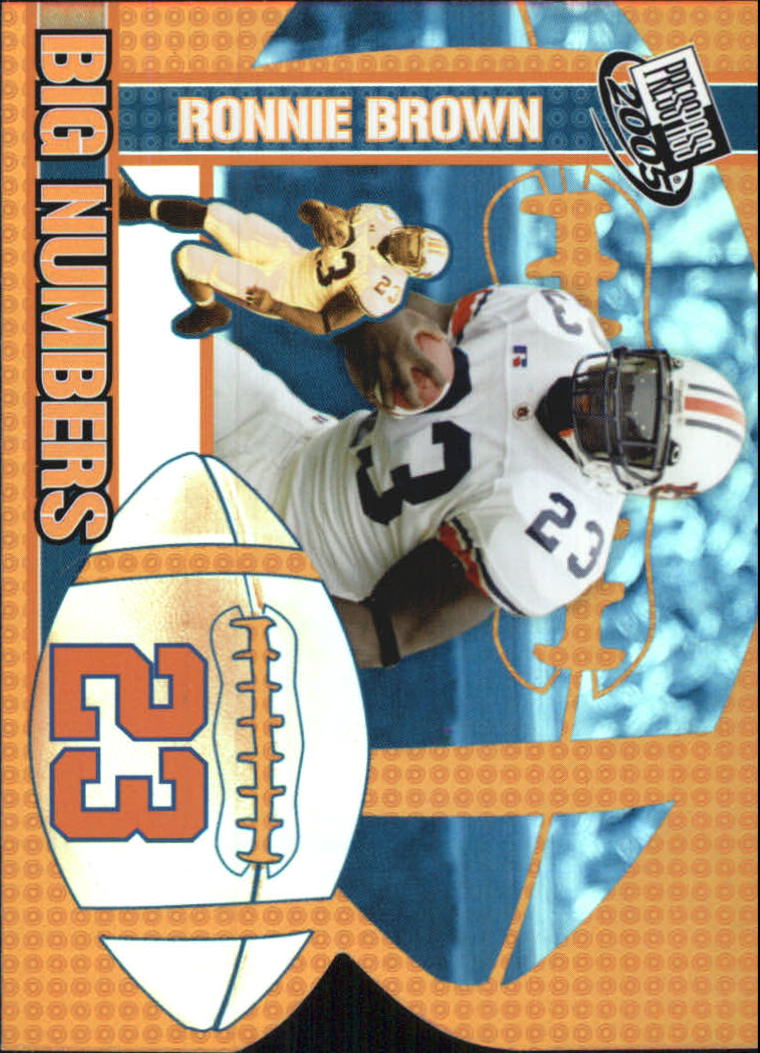 2005 Press Pass Big Numbers #BN2 Ronnie Brown