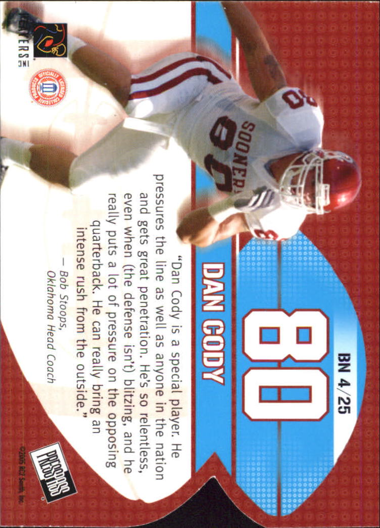 2005 Press Pass Football "Insert" Cards - Picture 13 of 95