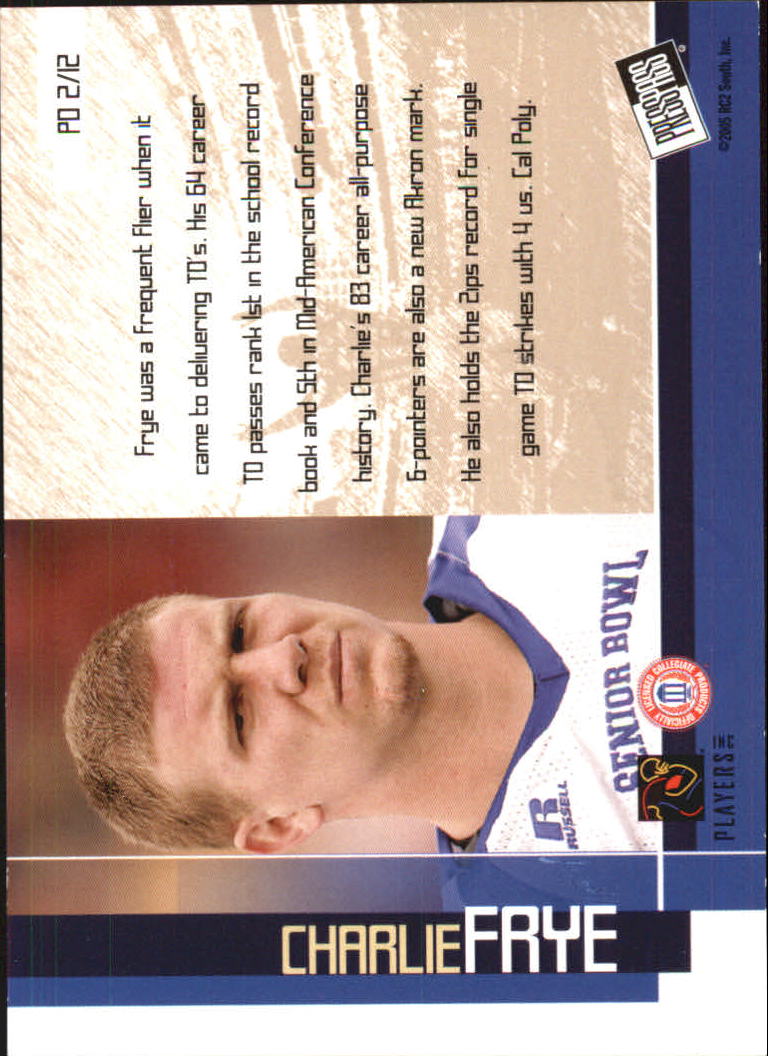 2005 Press Pass Football "Insert" Cards - Picture 59 of 95