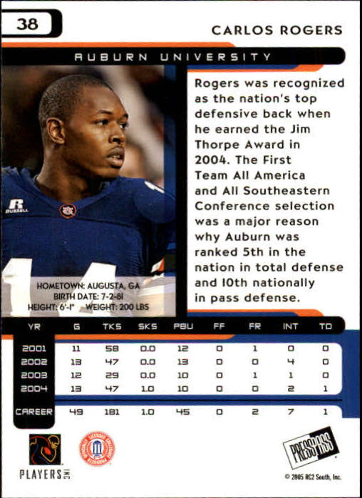 2005 Press Pass Football "Main Set" Base Cards - Picture 77 of 99