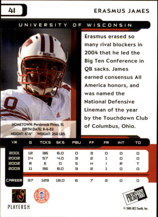 2005 Press Pass Football "Main Set" Base Cards - Picture 83 of 99