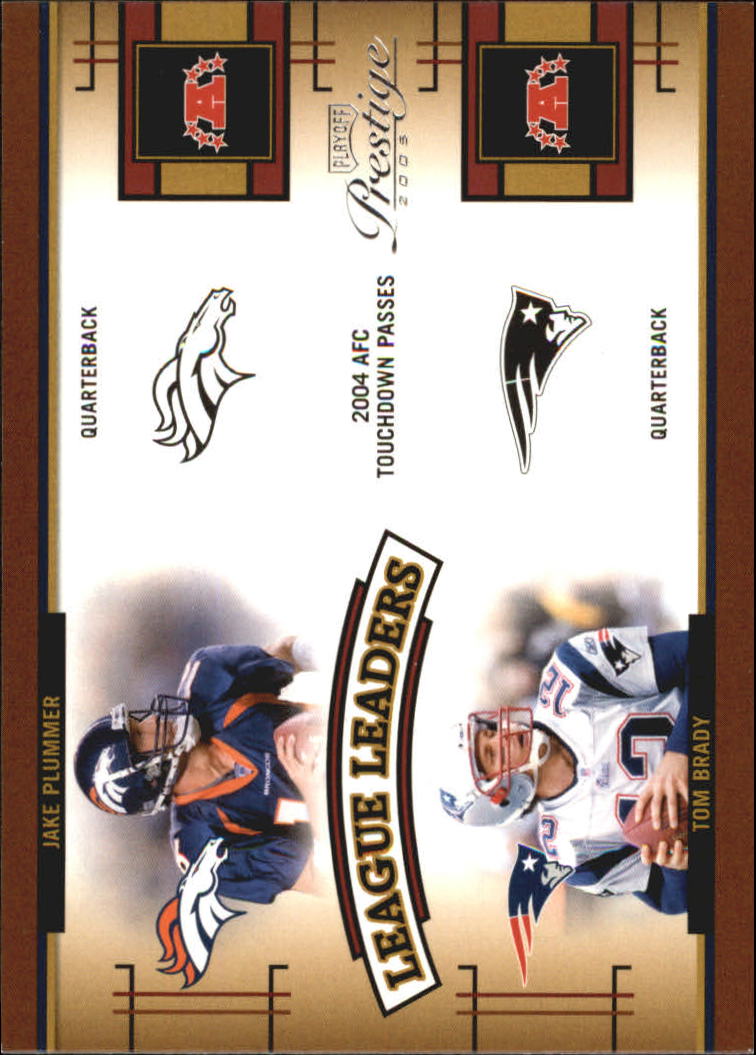 2005 Playoff Prestige League Leaders #LL25 Jake Plummer/Tom Brady/Jake Delhomme/Donovan McNabb