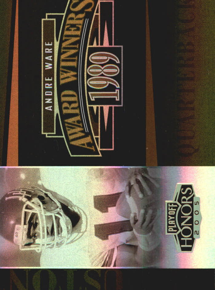 2005 Playoff Honors Award Winners Holofoil #AW1 Andre Ware