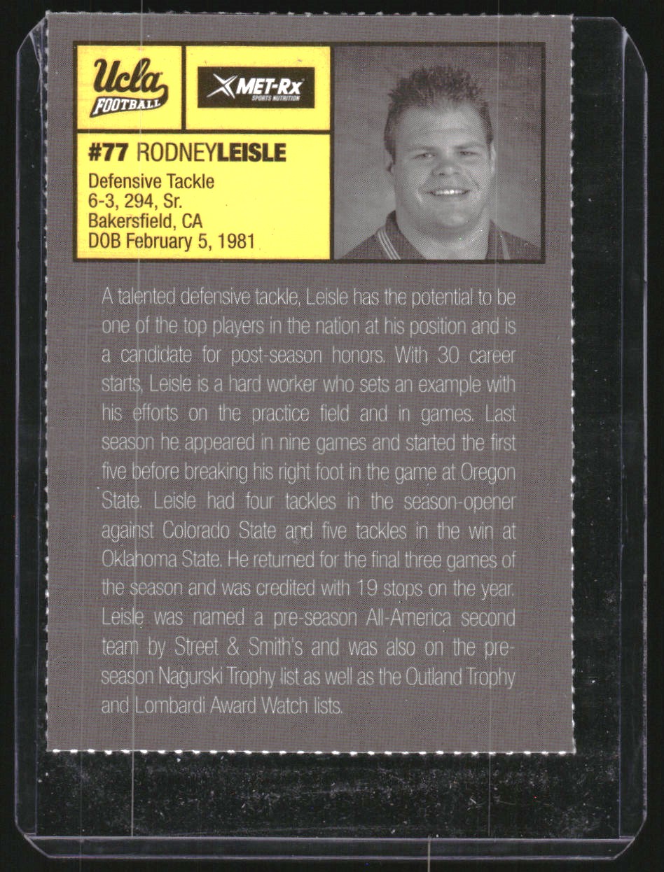 Sports Card Back