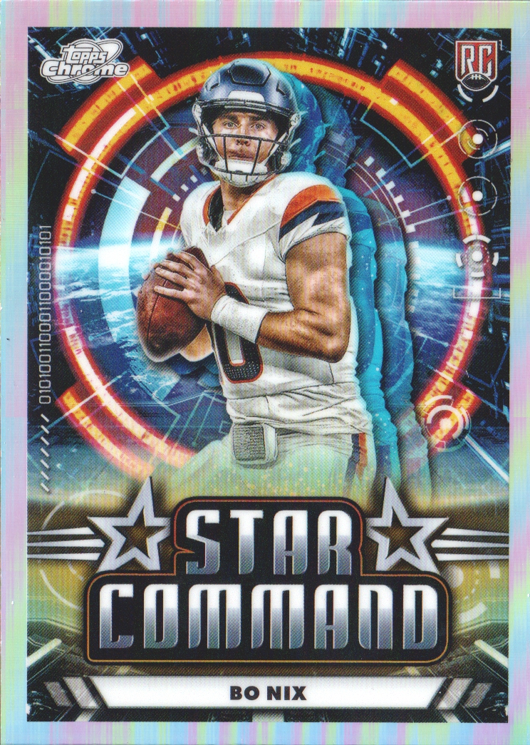2024 Topps Cosmic Chrome Star Command #SC7 Bo Nix
