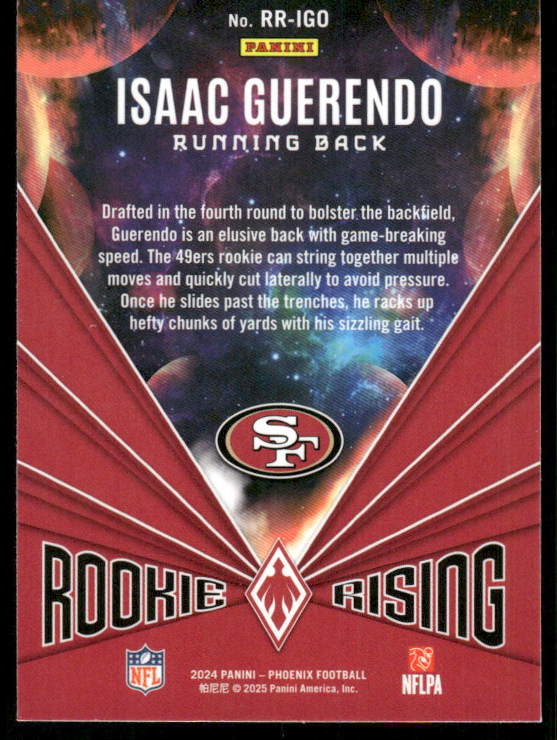 2024 Panini Phoenix Rookie Rising #38 Isaac Guerendo