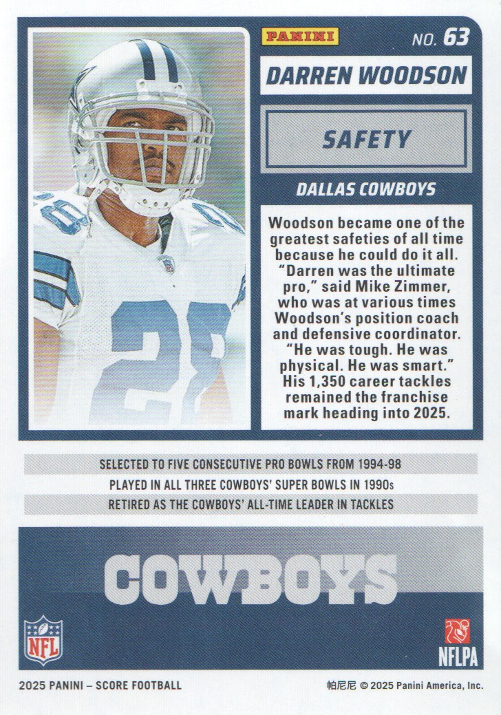 2025 Score #63 Darren Woodson