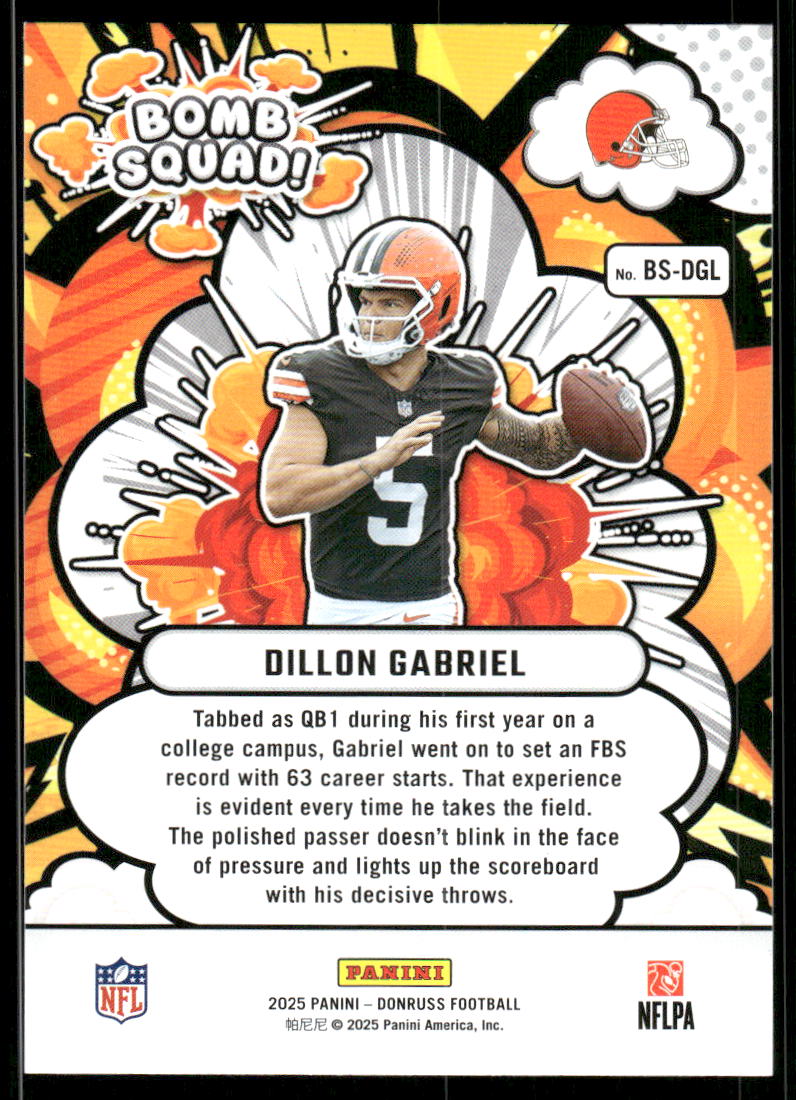 2025 Donruss Bomb Squad #23 Dillon Gabriel