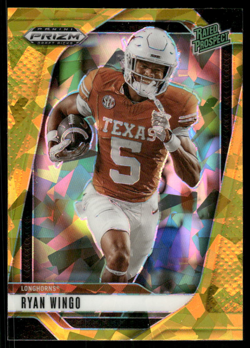 2025 Panini Prizm Draft Picks Prizms Gold Ice #1 Ryan Wingo