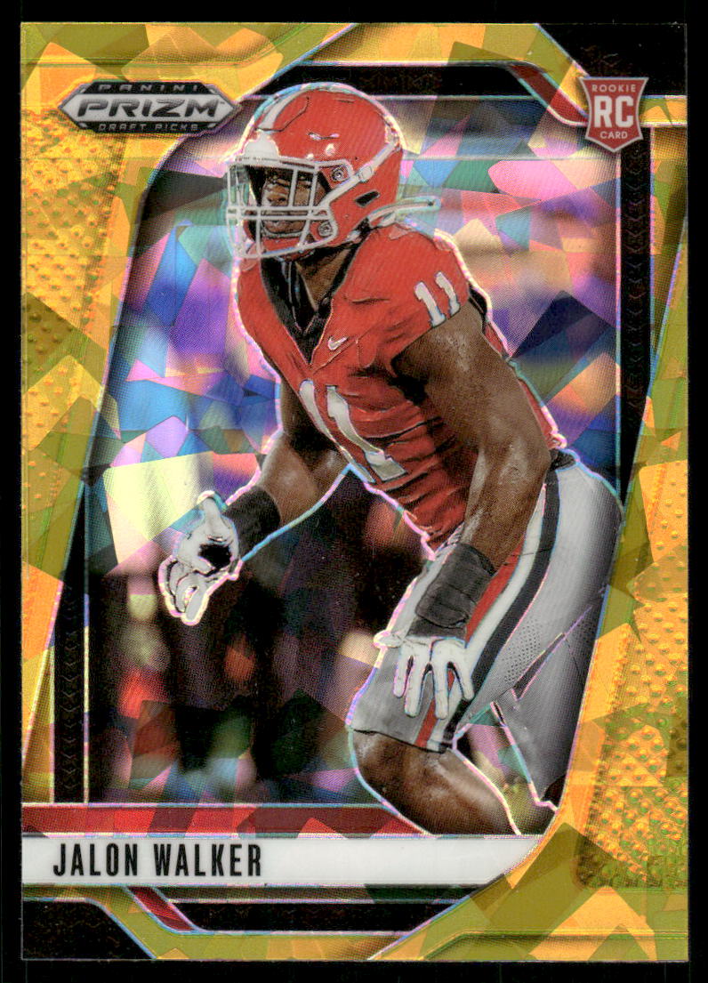 2025 Panini Prizm Draft Picks Prizms Gold Ice #30 Jalon Walker