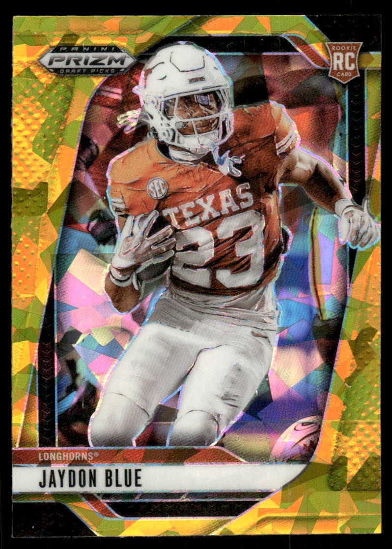 2025 Panini Prizm Draft Picks Prizms Gold Ice #127 Jaydon Blue