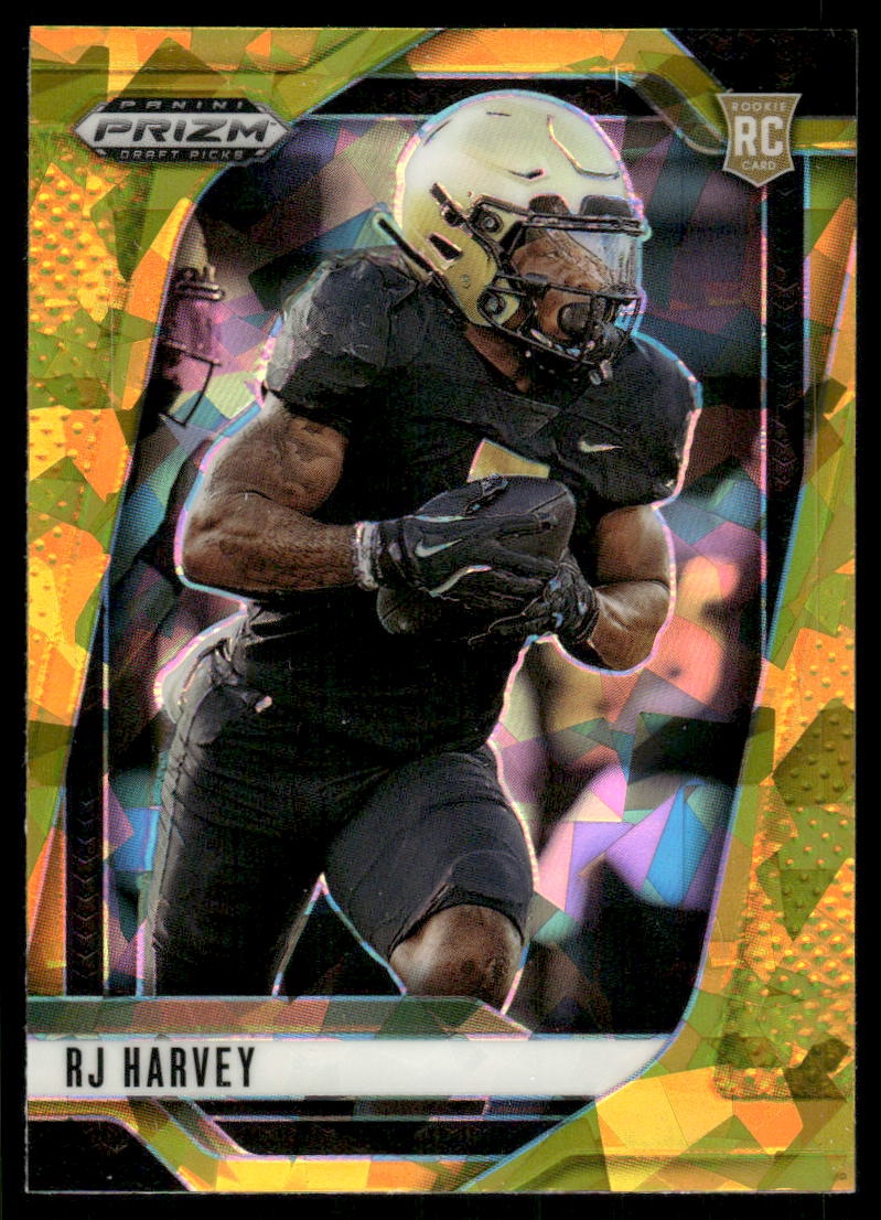 2025 Panini Prizm Draft Picks Prizms Gold Ice #135 RJ Harvey