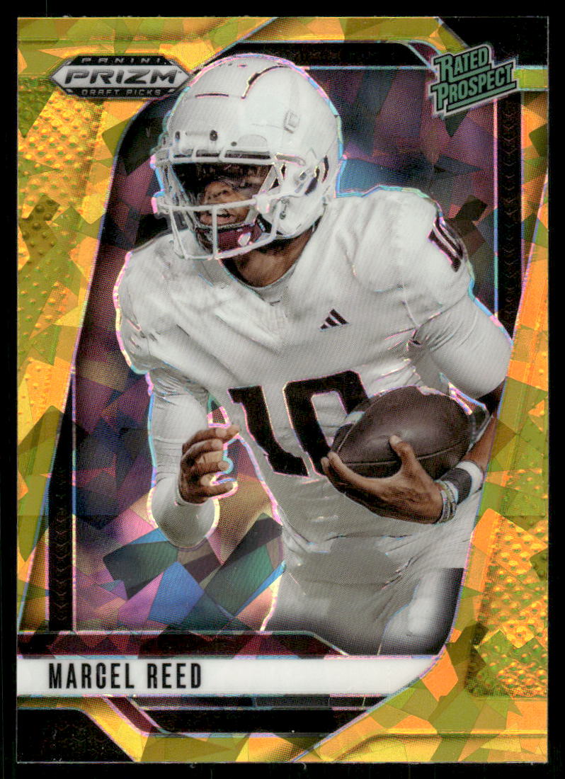 2025 Panini Prizm Draft Picks Prizms Gold Ice #167 Marcel Reed