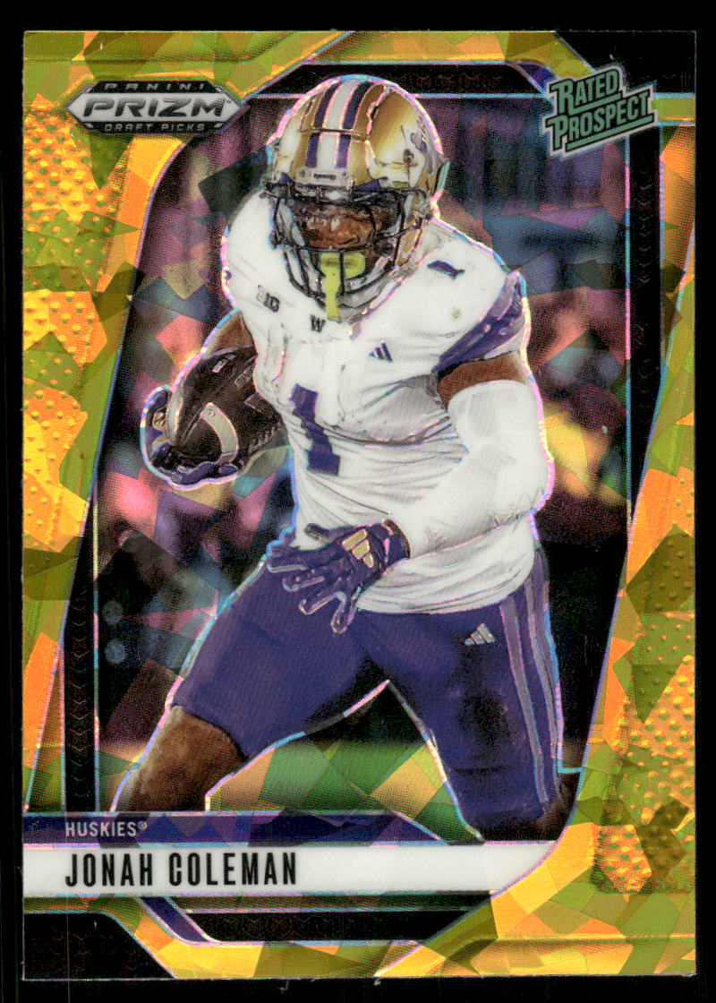 2025 Panini Prizm Draft Picks Prizms Gold Ice #169 Jonah Coleman