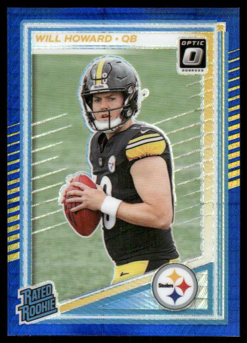 2025 Donruss Optic Blue Hyper #233 Will Howard RR