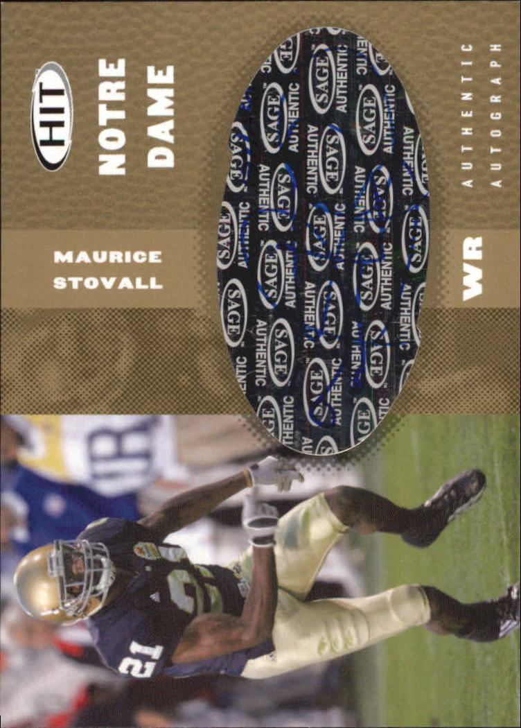 2006 SAGE HIT Autographs Gold #25 Maurice Stovall