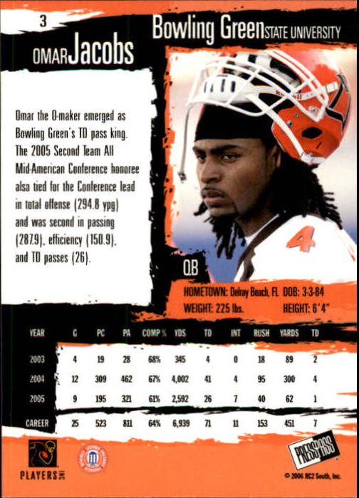 2006 Press Pass Football "Main Set" Base Cards #1 to #50 - Picture 7 of 91