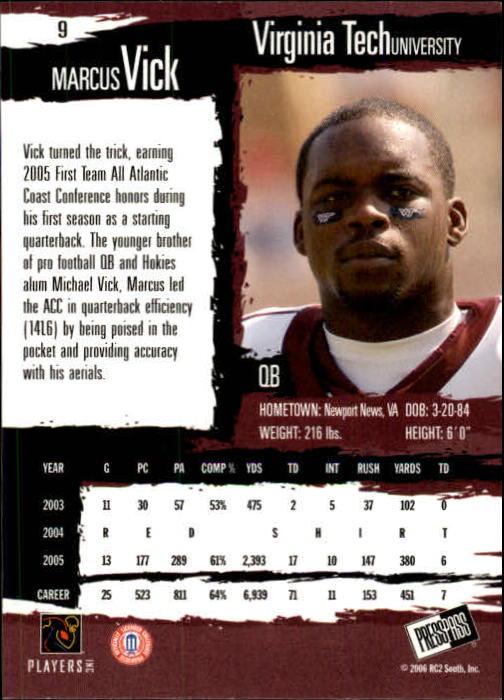 2006 Press Pass Football "Main Set" Base Cards #1 to #50 - Picture 17 of 91