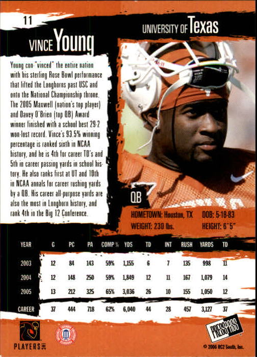 2006 Press Pass Football "Main Set" Base Cards #1 to #50 - Picture 21 of 91