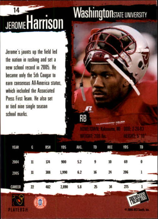 2006 Press Pass Football "Main Set" Base Cards #1 to #50 - Picture 27 of 91