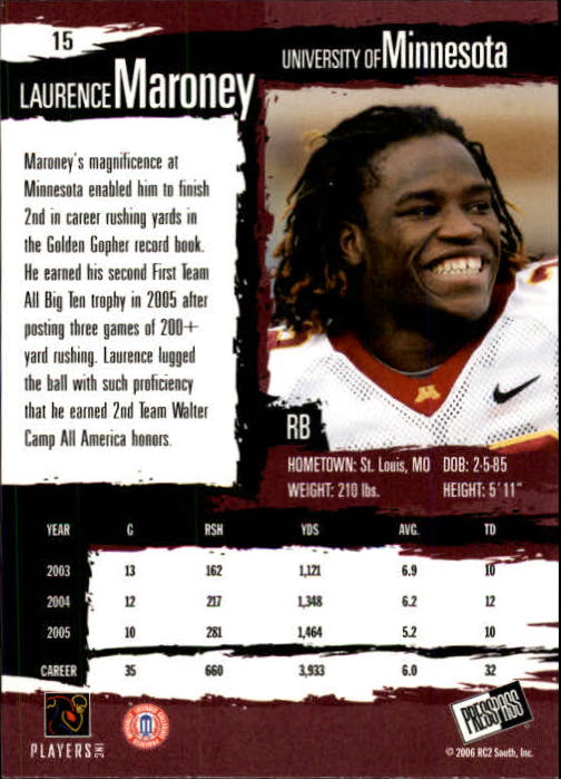 2006 Press Pass Football "Main Set" Base Cards #1 to #50 - Picture 29 of 91