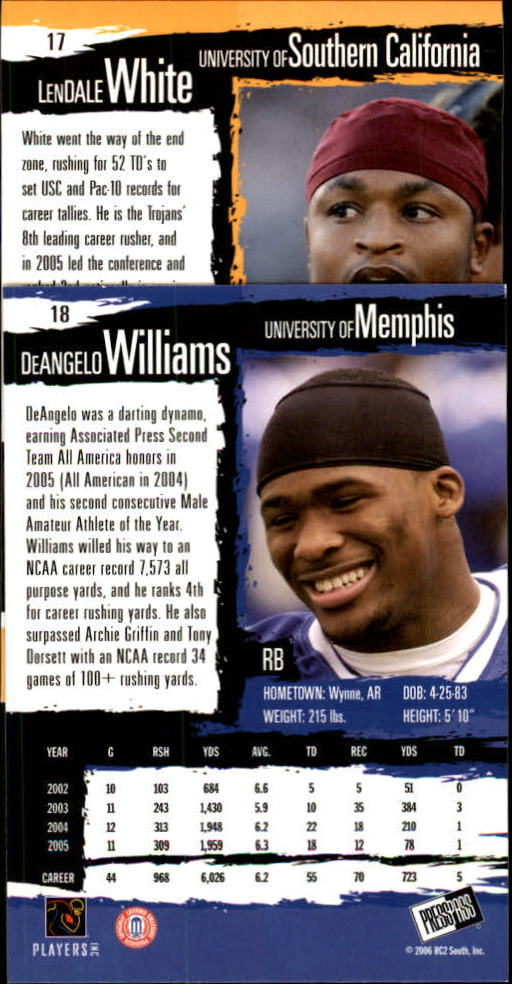 2006 Press Pass Football "Main Set" Base Cards #1 to #50 - Picture 33 of 91