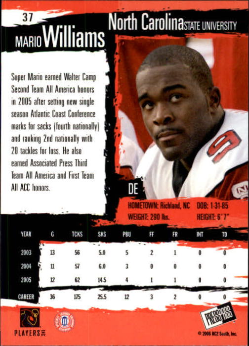 2006 Press Pass Football "Main Set" Base Cards #1 to #50 - Picture 73 of 91