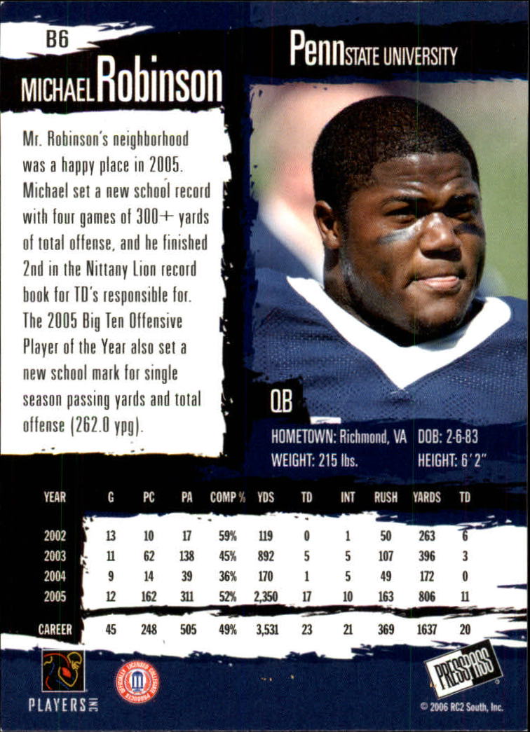 2006 Press Pass Football "Parallel" Cards - Picture 17 of 17