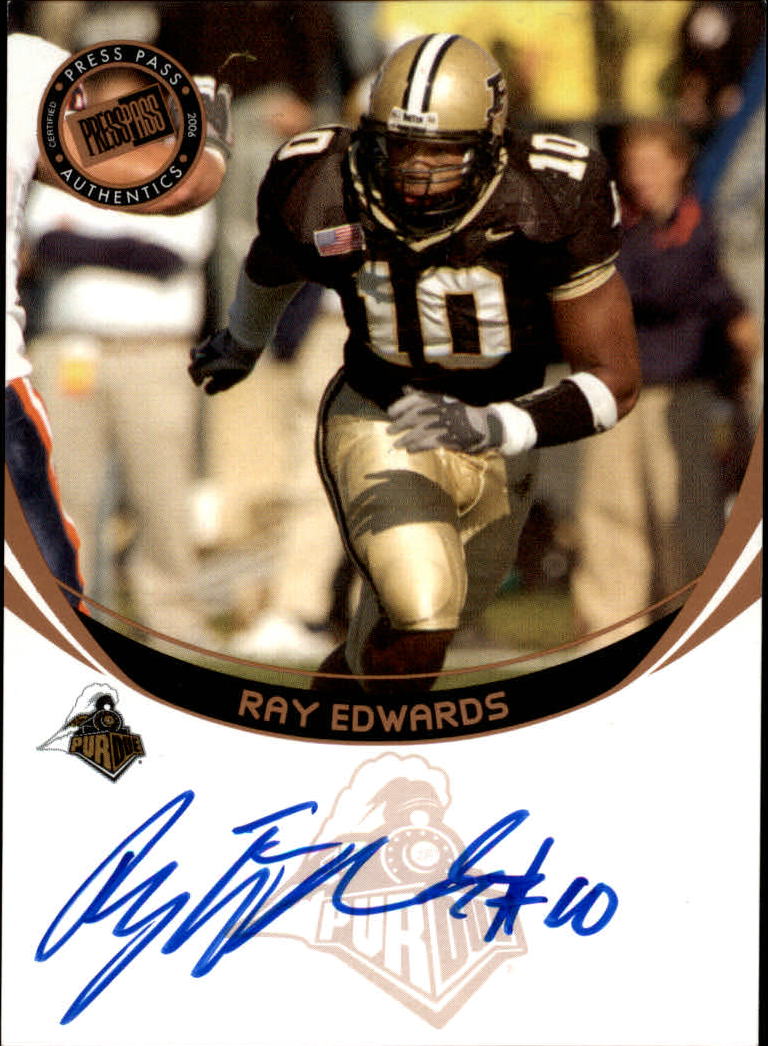 2006 Press Pass Autographs Bronze #16 Ray Edwards
