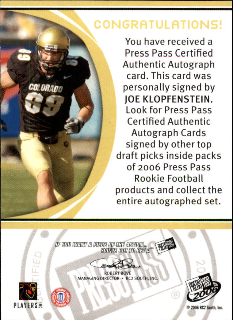 A9718- 2006 Press Pass FB Card #s 1-50 +Inserts -You Pick- 15+ FREE US SHIP - Picture 83 of 236