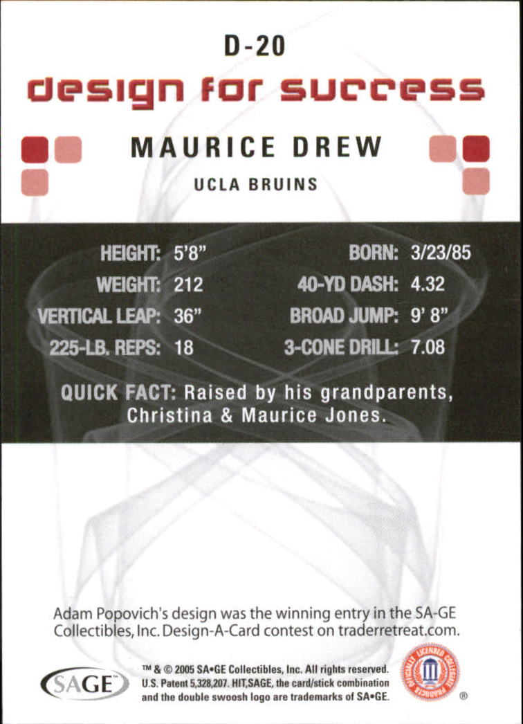 2006 Sage HIT Football "Design for Success Silver" Insert Cards - Picture 29 of 77