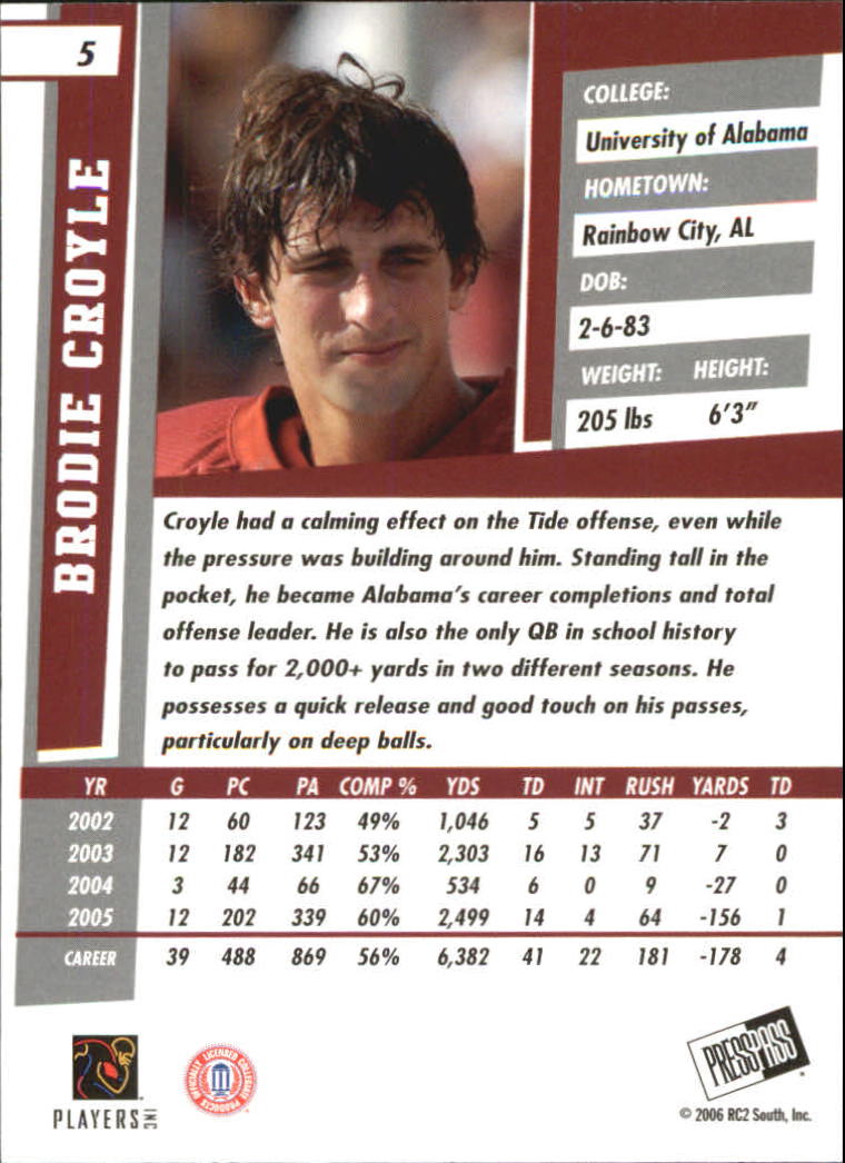 2006 Press Pass SE Football "Main Set" Cards - Picture 11 of 81