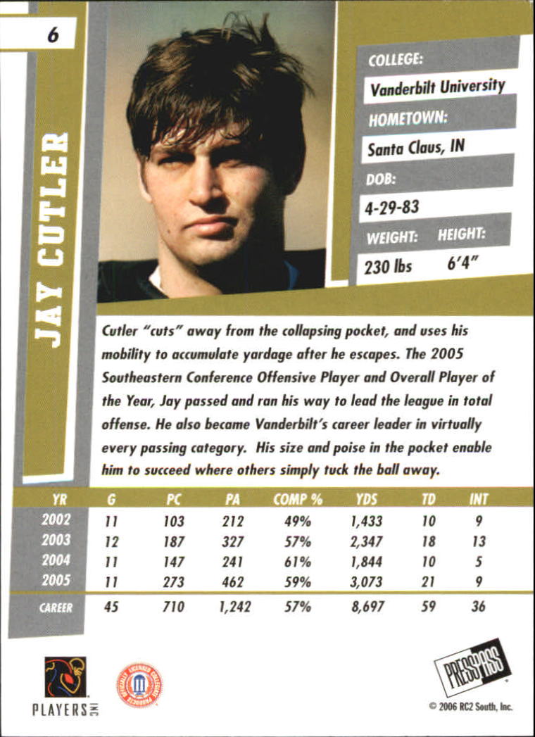 2006 Press Pass SE Football "Main Set" Cards - Picture 13 of 81