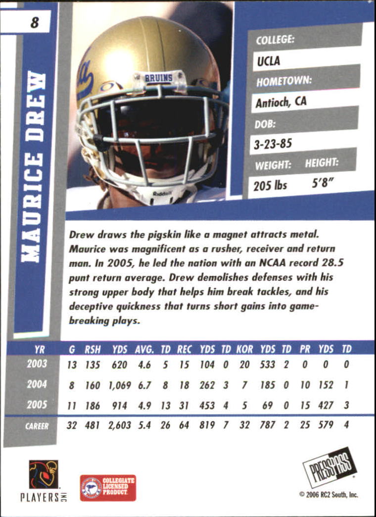 2006 Press Pass SE Football "Main Set" Cards - Picture 17 of 81