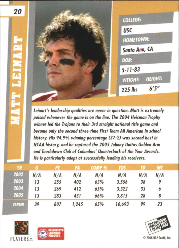 2006 Press Pass SE Football "Main Set" Cards - Picture 41 of 81