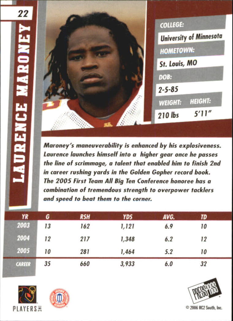 2006 Press Pass SE Football "Main Set" Cards - Picture 45 of 81