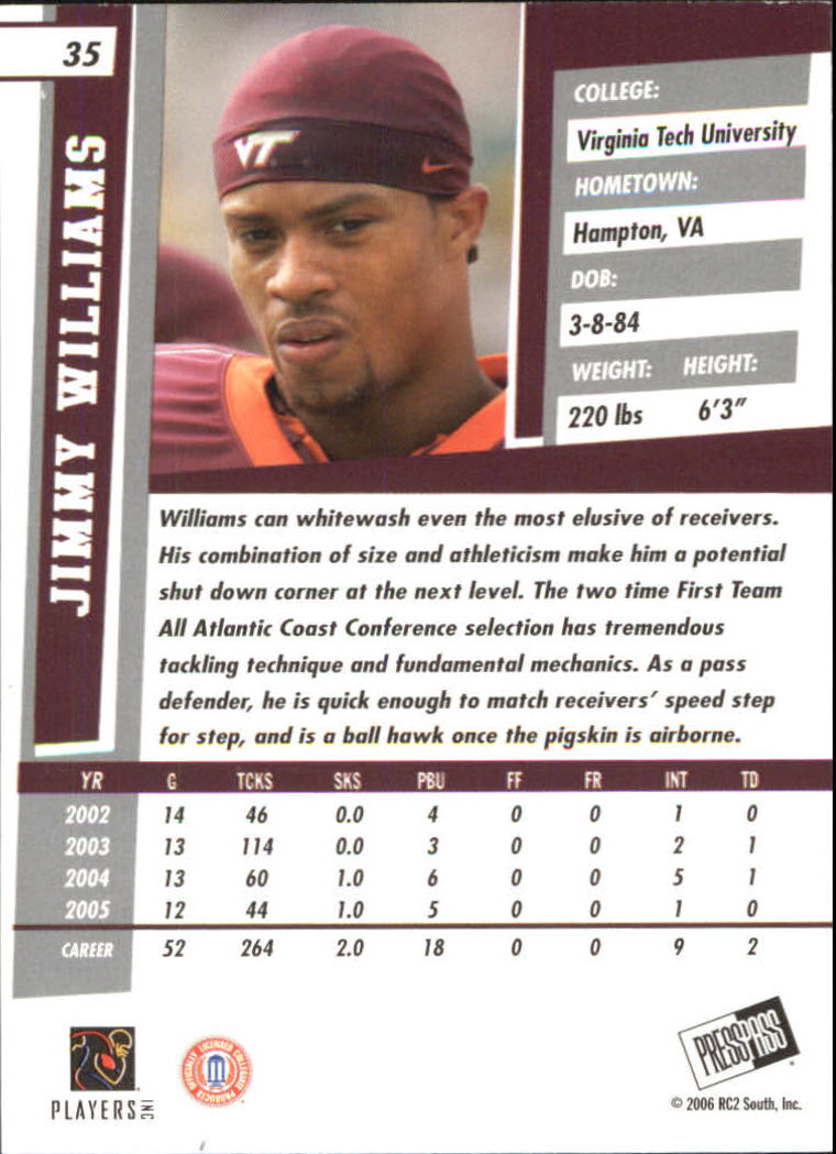 2006 Press Pass SE Football "Main Set" Cards - Picture 71 of 81