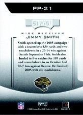 2006 Playoff Prestige Prestigious Pros Green #21 Jimmy Smith back image