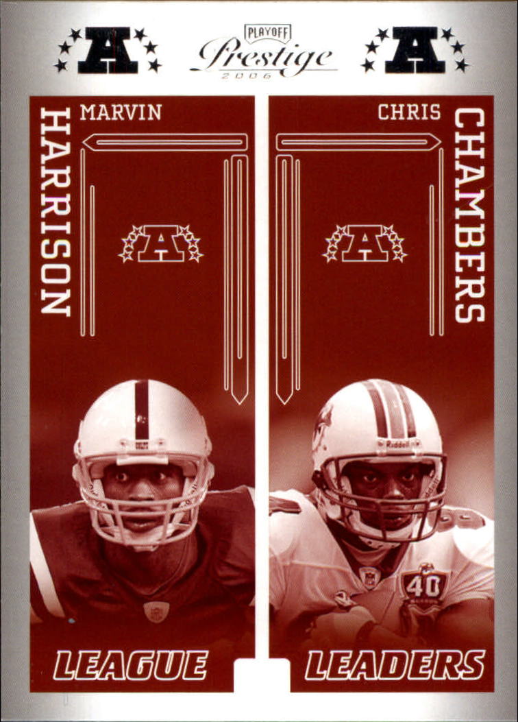 2006 Playoff Prestige League Leaders #18 Marvin Harrison/Chris Chambers