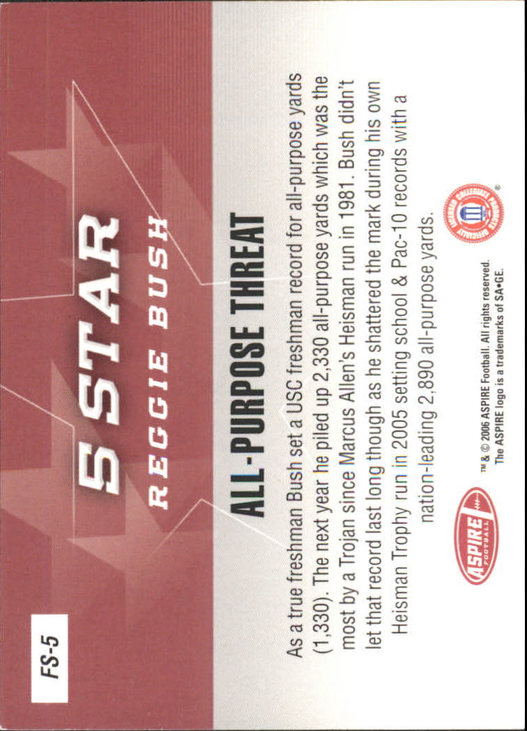 2006 Aspire (Sage) Football "Insert and Promo" Cards - Picture 11 of 61