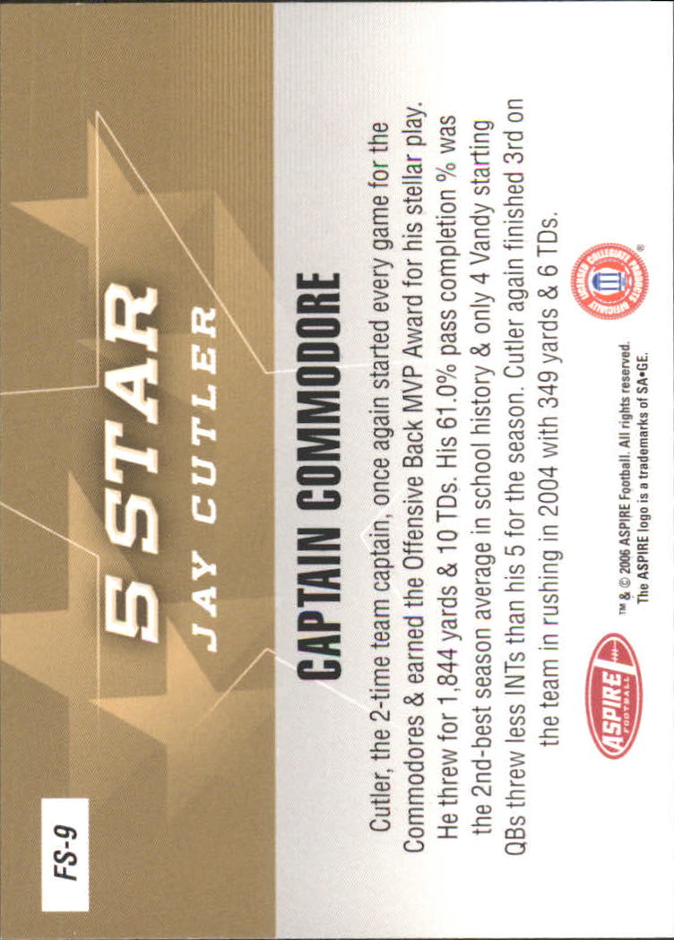 2006 Aspire (Sage) Football "Insert and Promo" Cards - Picture 19 of 61