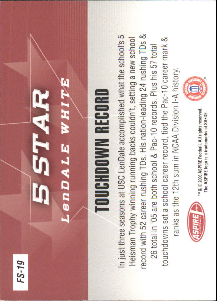 2006 Aspire (Sage) Football "Insert and Promo" Cards - Picture 39 of 61