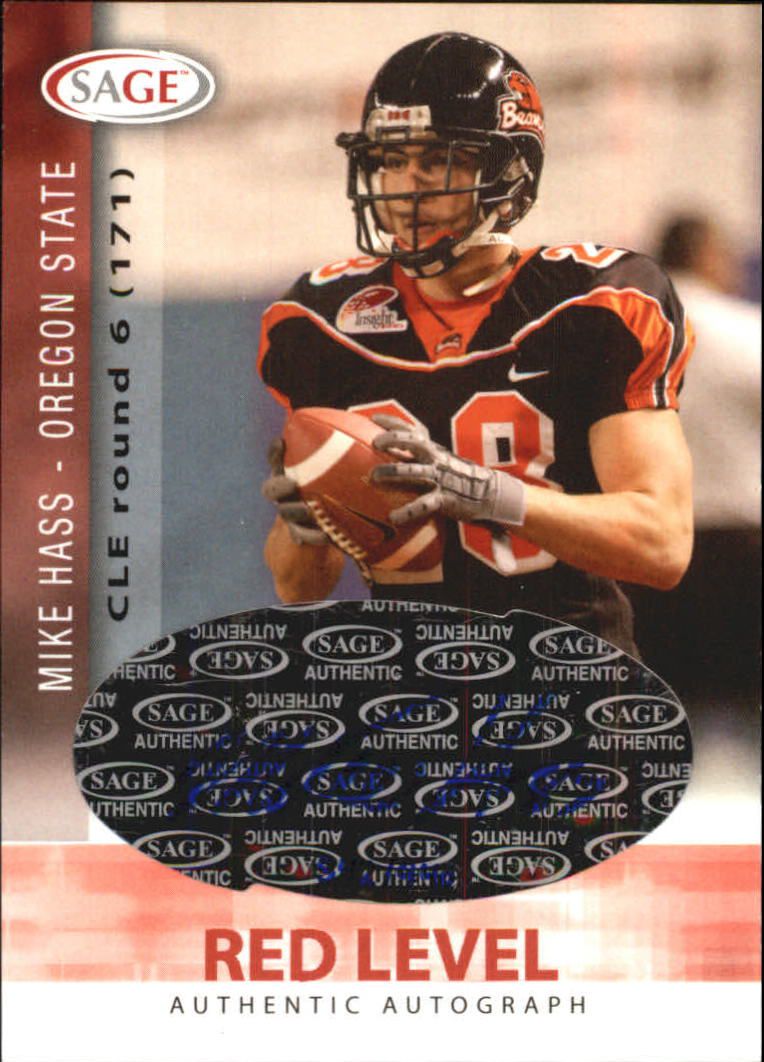 2006 SAGE Autographs Red #A22 Mike Hass/999