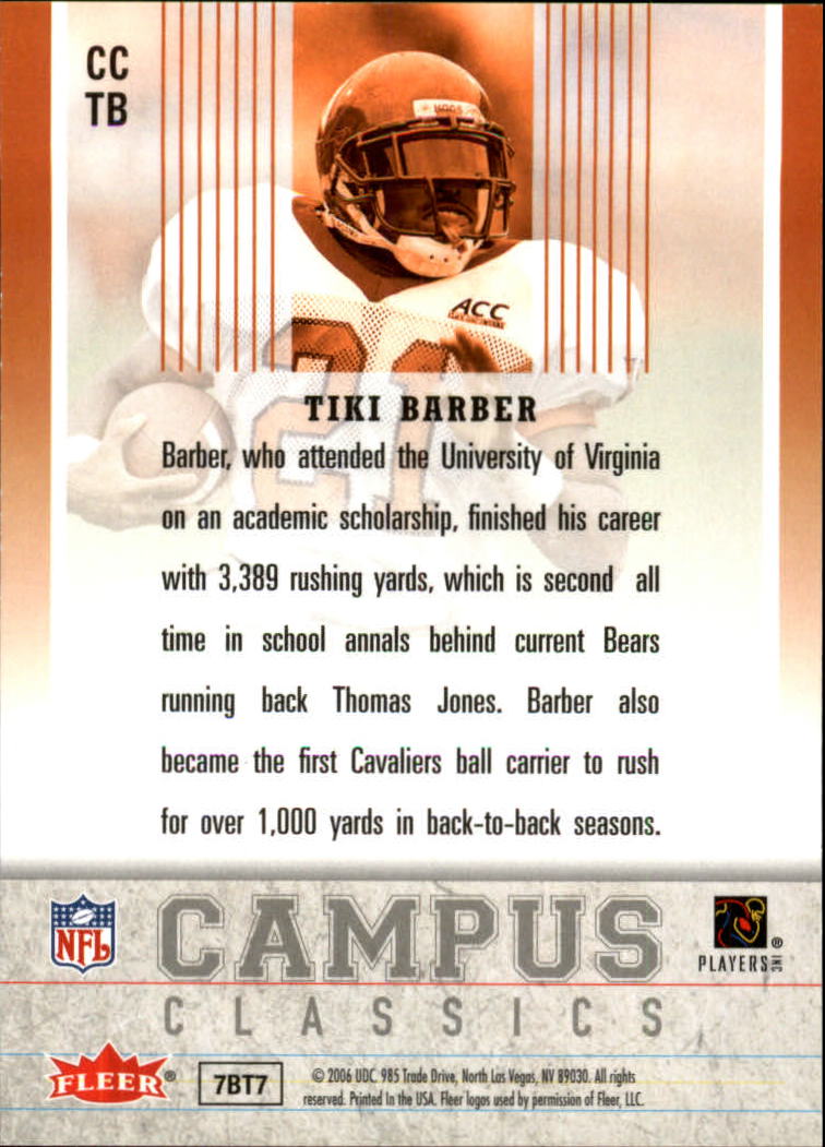 2006 Ultra Football Campus Classics Insert Singles - You Choose - Bild 19 von 21